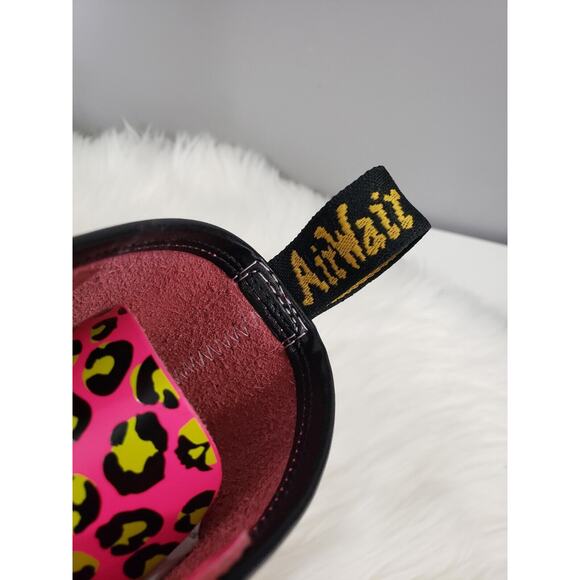 NEW Dr. Martens Docs 1460 Loud Leopard Smooth Pink 27652682 Women 6 Combat Boot - Picture 4 of 8